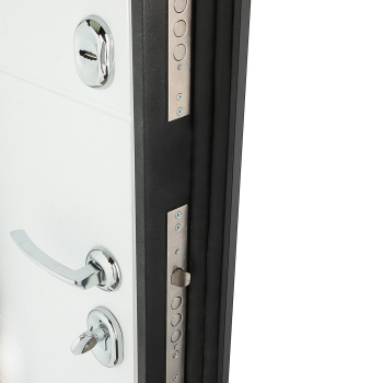 Дверь входная 2050х860х100 мм Дверной континент Новелло, правая, графит/белый Дверь входная 2050х860х100 мм Дверной континент Новелло, правая, графит/белый