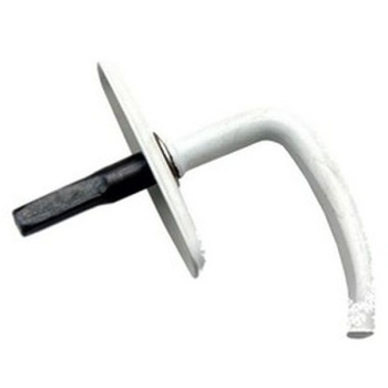 Ручка завертки врезной Р1/Р2 белая б/механизма (индивидуальная упаковка) Домострой  *10/100