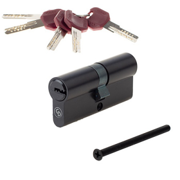 Механизм врезной 70(35/35) черный ключ/ключ ZM-BLM Code Deco*1/12/48