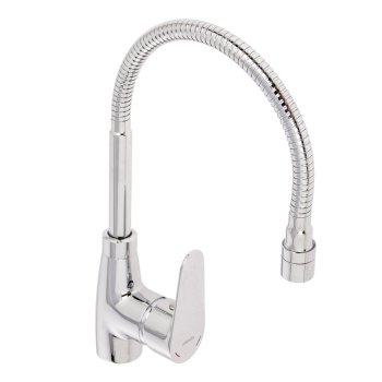 Смеситель для кухни Milardo Meal хром глянцевый, гибкий излив + душевая насадка M07SB2FM05 *1/10