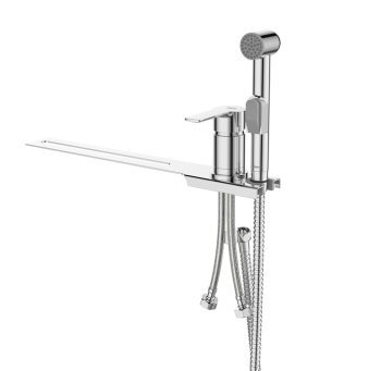 Смеситель с гигиеническим душем, установка на унитаз Milardo Tidy, хром глянцевый 001SB00M08 *1/8