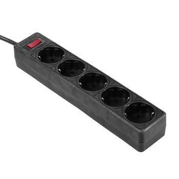 Сетевой фильтр Smartbuy, 5 розеток, 1.8 м, 2200 Вт, 10 А, черный Сетевой фильтр Smartbuy, 5 розеток, 1.8 м, 2200 Вт, 10 А, черный