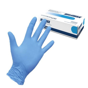 Перчатки нитриловые смотровые,текстуриров. L (Большой) 50пар (100шт) Голубые 132L NitriMAX *1/10