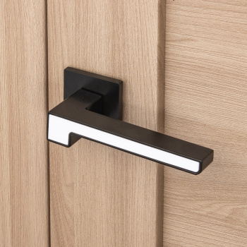 Ручка раздельная ЧЕРНЫЙ матовый Slim H-30120-A-BLM/W Code Deco *1/18