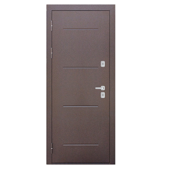 Дверь входная 860х2050х110 мм Ferroni Isoterma, левая, медный антик/астана милки