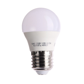 Лампа светодиодная ОНЛАЙТ, Е27, шар G45, 10 Вт, 800 Лм, 6500 К, холодный белый