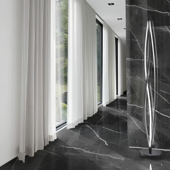 Керамогранит 1.44 м² Global Tile Arcadia GT1206010909HPR, 1200х600х9 мм, полированный, темно-серый