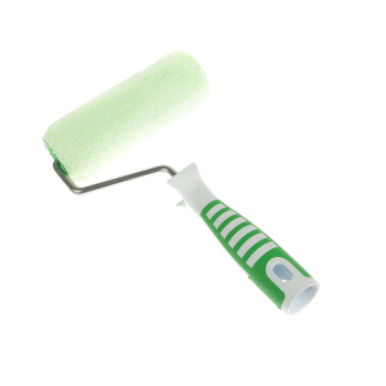 Валик микрофибра 180мм "Профи" d-8мм бело-зеленый микс (арт.100-738) (Акор) *1/30