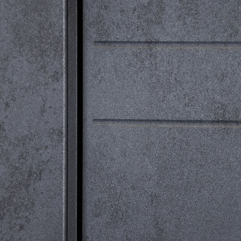 Дверное полотно глухое 2000х600х37 мм Двери Гуд GEOMETRY-2, бетон/графит