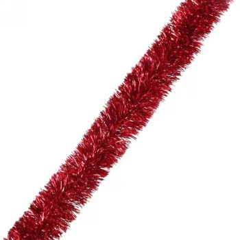 Мишура Серпантин «Изумрудный блеск», 200х6 см, красный