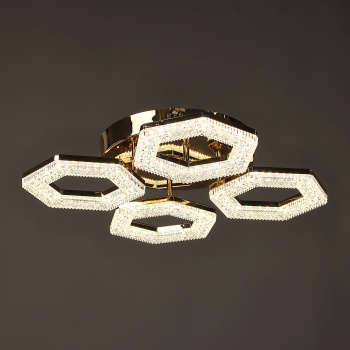 Люстра YH1234/4 FGD 4*48W LED 3000-6500К (d-500; h-100) пульт VERNER LIGHTING *1