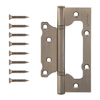 Петля без врезки 125*75*2,5мм БРОНЗА АВ (комплект 2шт.) AVERS *1/6/48 Петля без врезки 125*75*2,5мм БРОНЗА АВ (комплект 2шт.) AVERS *1/6/48