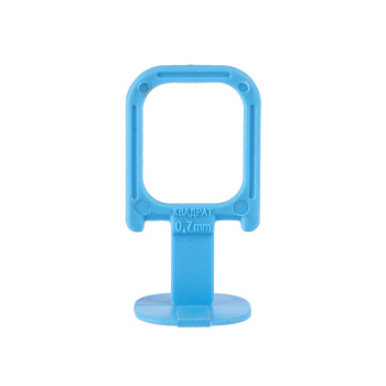 Система выравнивания плитки СВП зажим "Квадрат" 0,7мм (пакет 100шт) (арт.449-3100)   *1/25/50