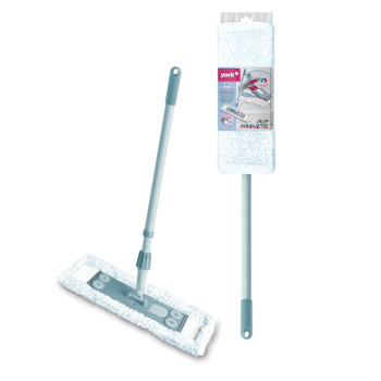 Швабра "флеттер" с насадкой из микрофибры "бархат", телескоп. ручка 145см "MAGNETIC" 081690 *1/12