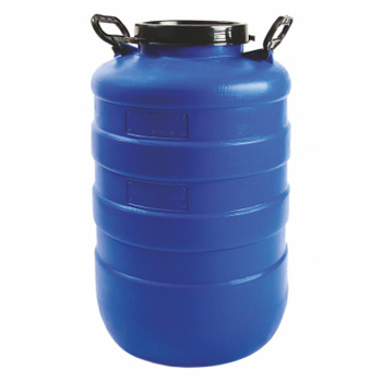 Бочка пластм. 50л с винт. крышкой, с навесн. ручк., горл.д.188мм, цветная ("Радиан" Ижевск) *1/3