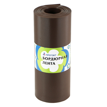 Бордюрная лента Садовая для грядок, клумб пласт. выс.30см дл.10м Коричн. БЛ-30/9 (Протэкт)*1
