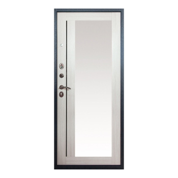 Дверь входная ПРОМЕТ Титан, 860х2050х75 мм, левая, графит/лиственница беленая