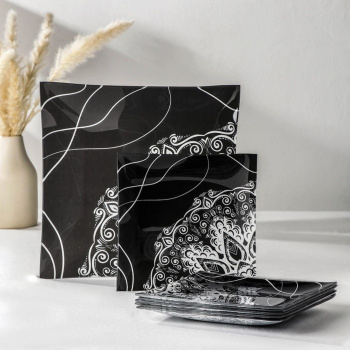 Набор столовый 7 предметов "Экзотика" (29,5 см - 1 шт, 19,5 см - 6 шт) 7334468