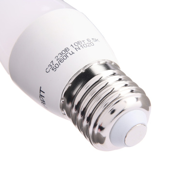 Лампа светодиодная ОНЛАЙТ, Е27, свеча C37, 10 Вт, 800 Лм, 6500 К, холодный белый