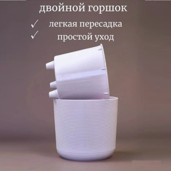 Кашпо пластм. "Лион"  3л d верха 170мм h160мм со вставкой Сиреневый ли17-25 *1/10 Кашпо пластм. "Лион"  3л d верха 170мм h160мм со вставкой Сиреневый ли17-25 *1/10