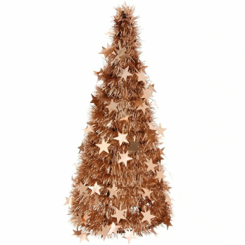 Елка декоративная TINSEL "Звездный путь" 50 см, Розовое золото