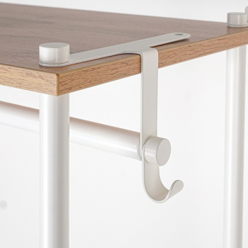 Вешалка напольная "Прихожая 34" "НеШкаф" с 4полками,ш.0,83м,в.2м,гл.0,37м Дер./Бел. ПРНШ 34 Б *1